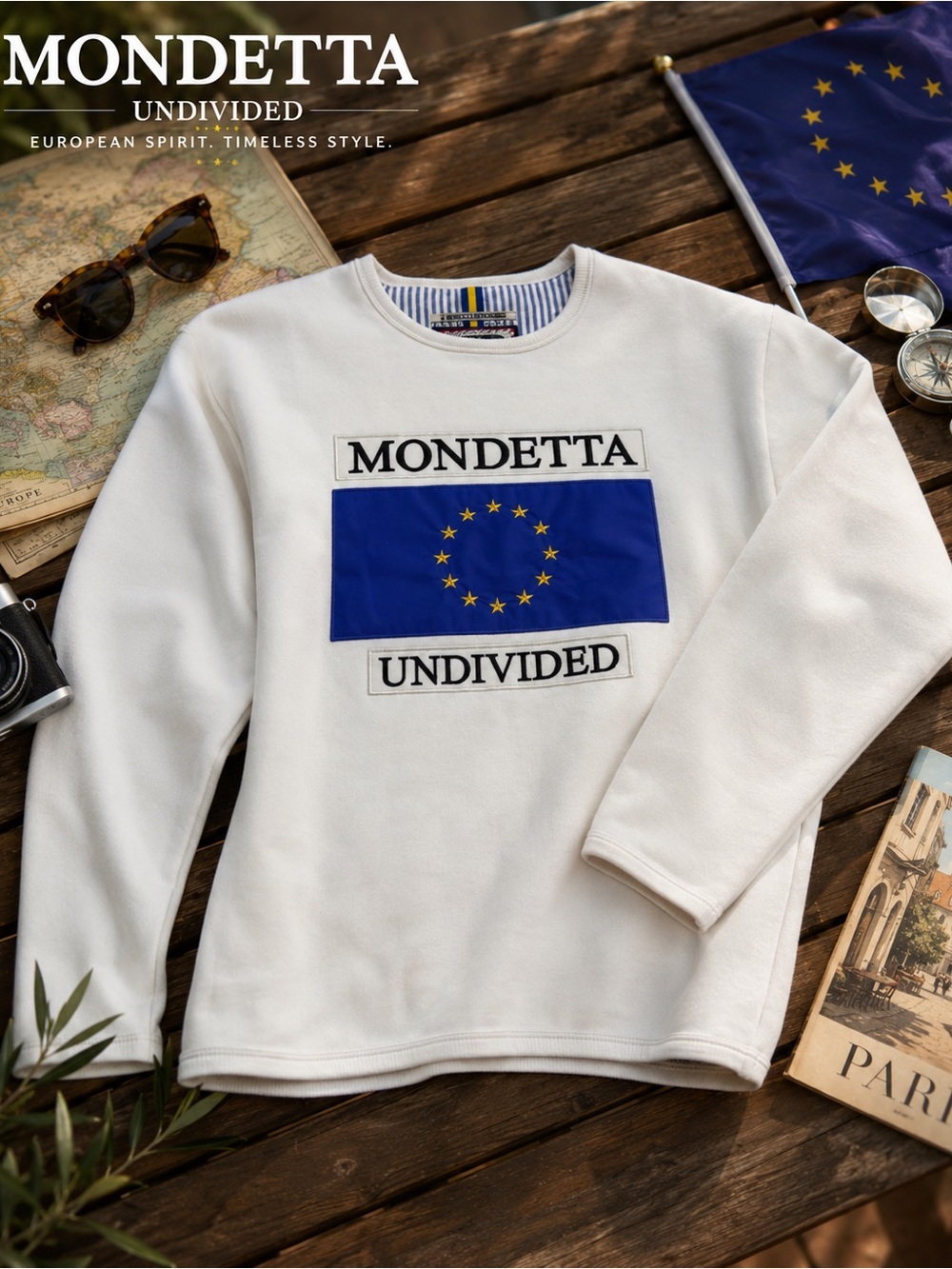 Mondetta Originals EU Undivided Sweatshirt | White | Unisex | S